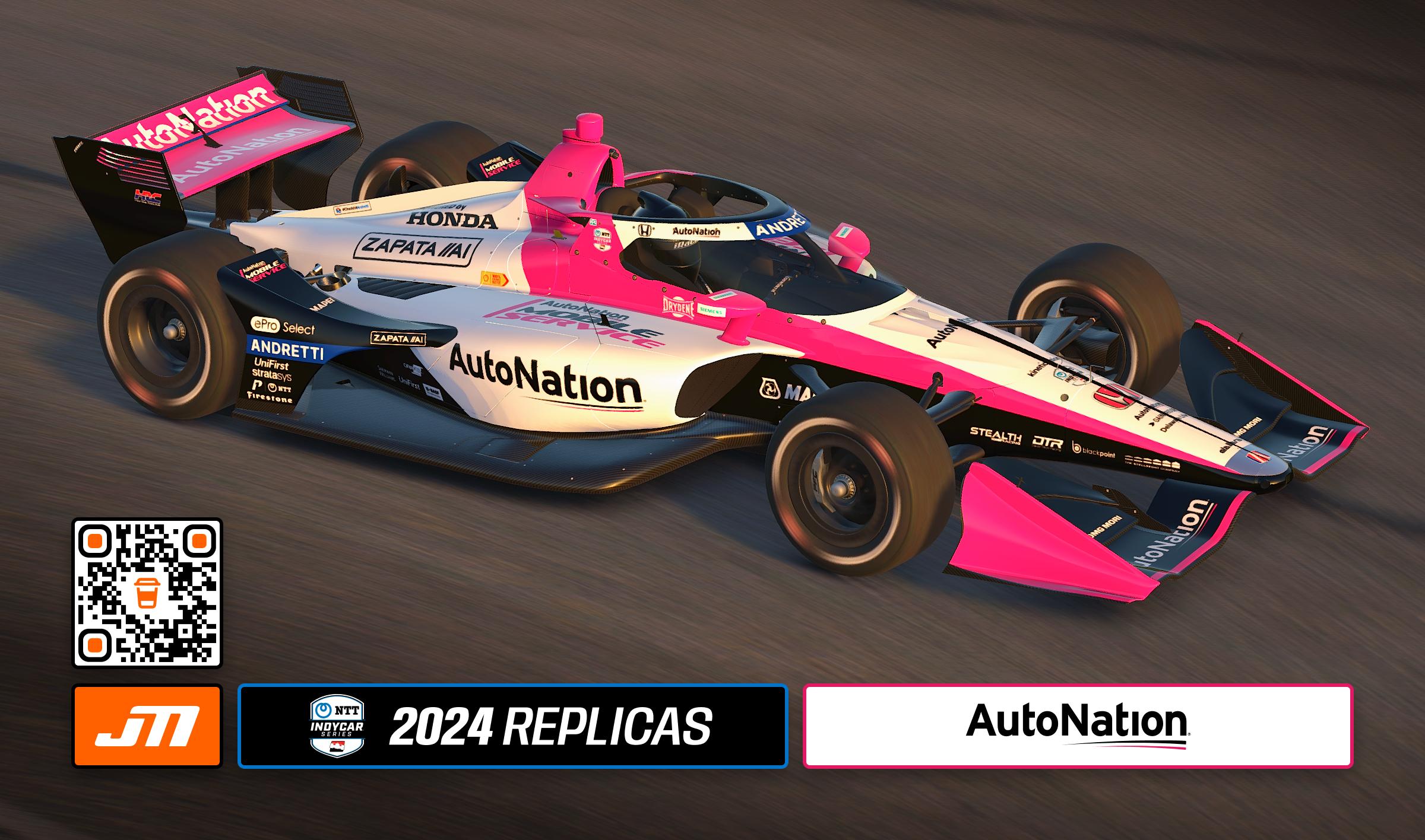 Preview of 2024 Kyle Kirkwood AutoNation Mario Andretti Tribute IndyCar by Jeff McKeand