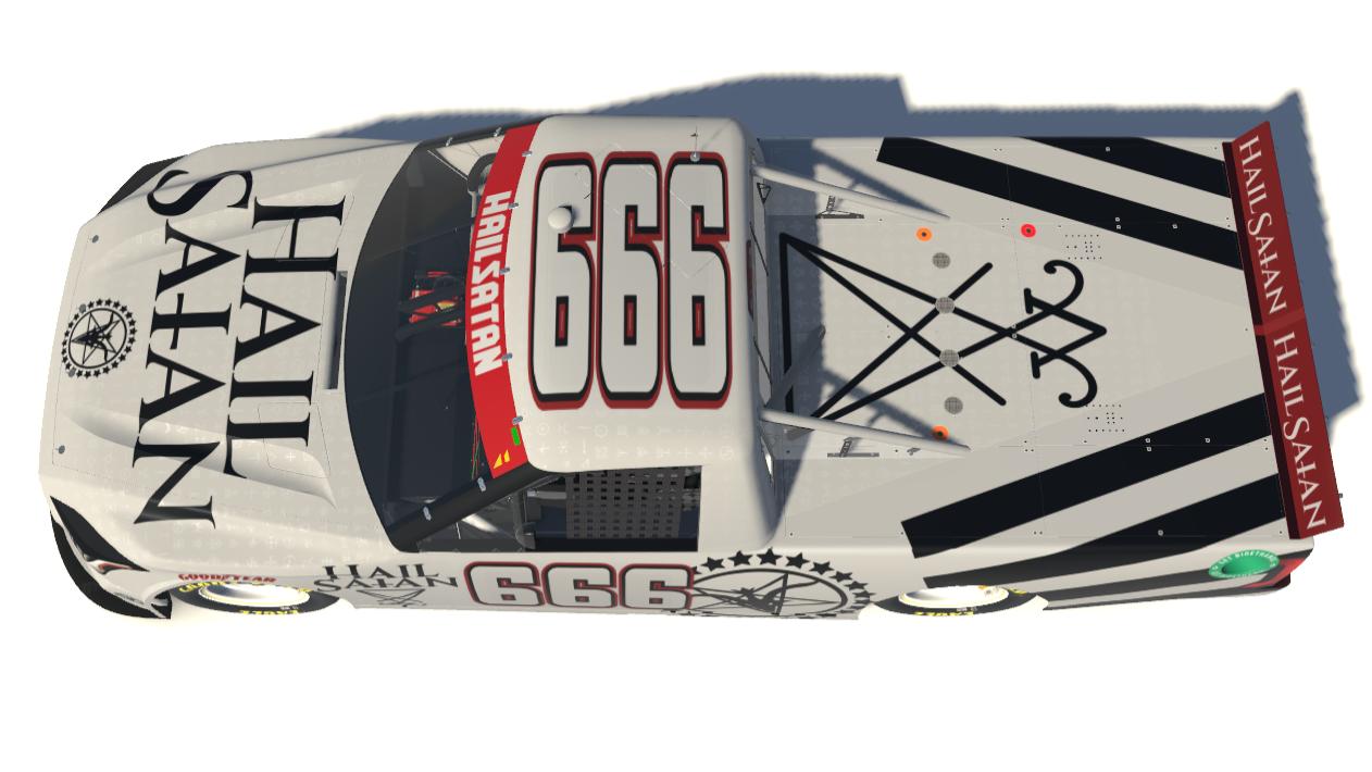 Preview of "HAIL SAtAN" WD NASCAR Truck Toyota Tundra TRD Pro by Carson C.