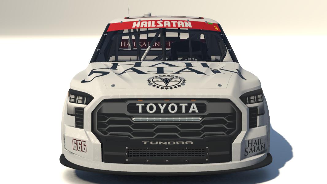 Preview of "HAIL SAtAN" WD NASCAR Truck Toyota Tundra TRD Pro by Carson C.