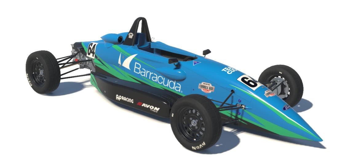 Preview of Barracuda Networks Livery for Ray FF1600 by Peter C Csonka