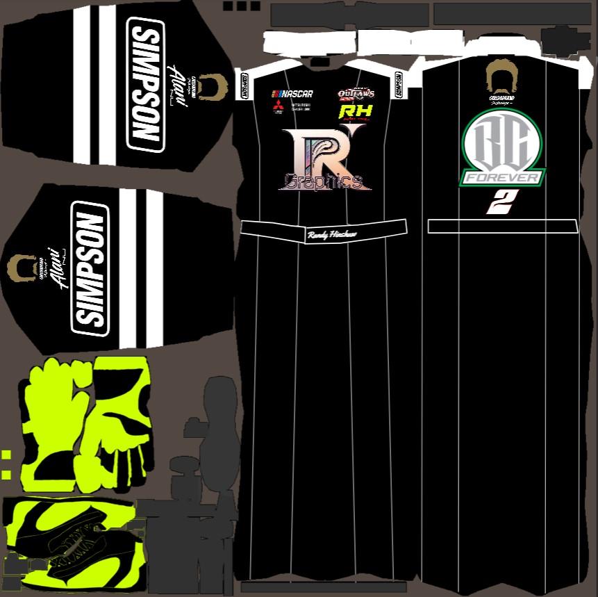 2025 Randy Hinshaw II Simpson Legend 2 Official Race Suit by Randy ...