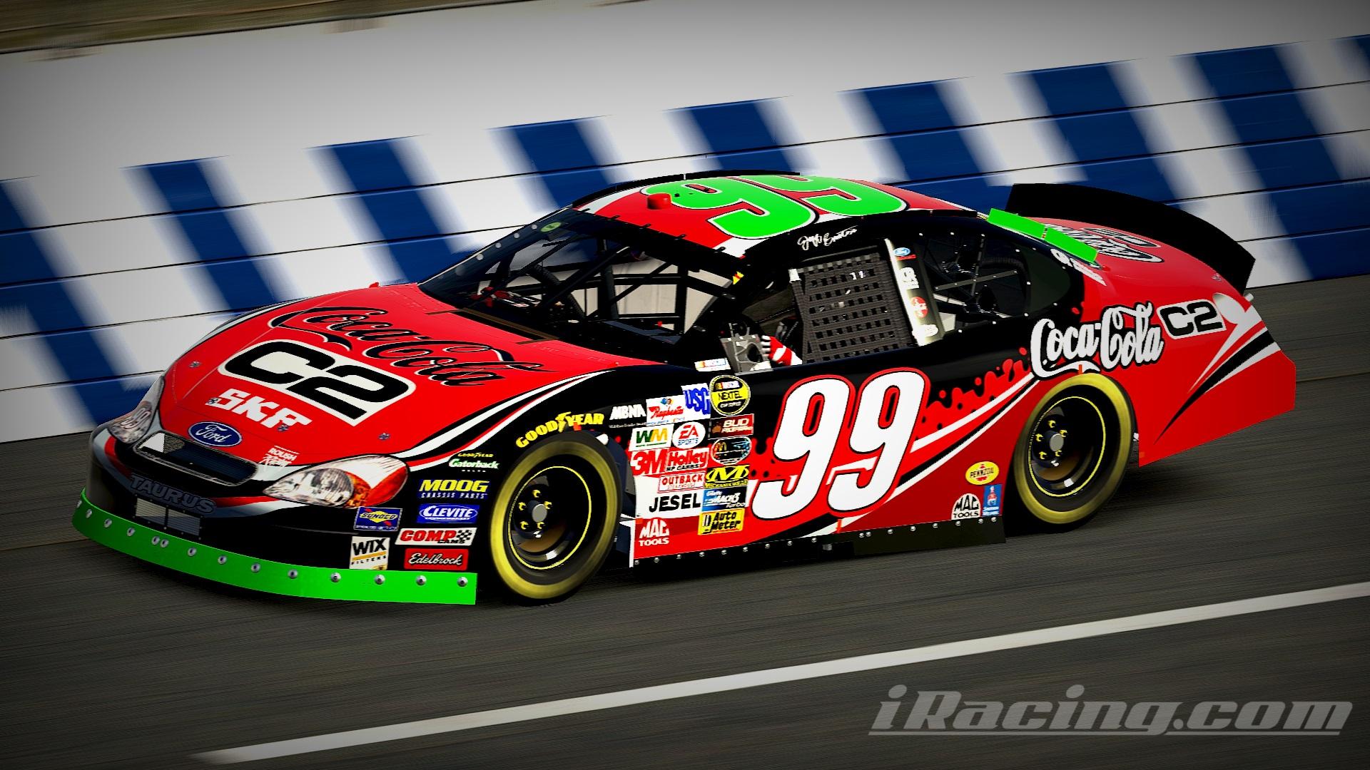 Preview of #99 Jeff Burton 2004 Coca Cola C2 Ford Taurus Sim Stamped Number by Christian Budd