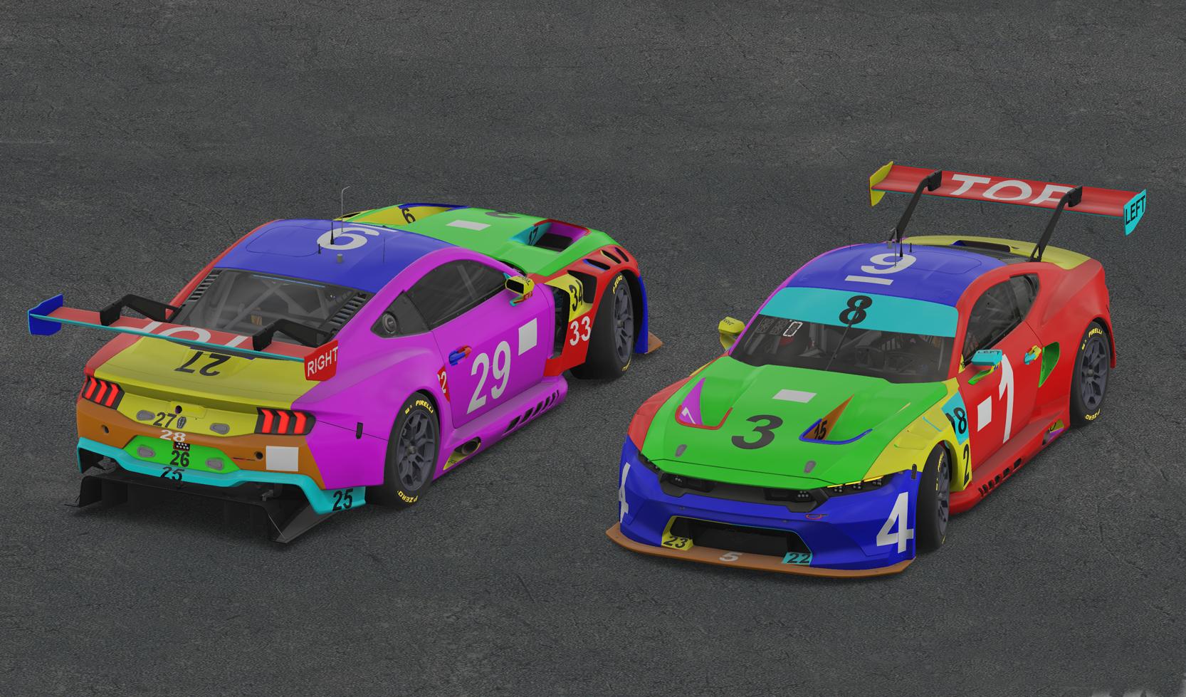 Preview of Mustang GT3 Colored Parts by Clyde Coman