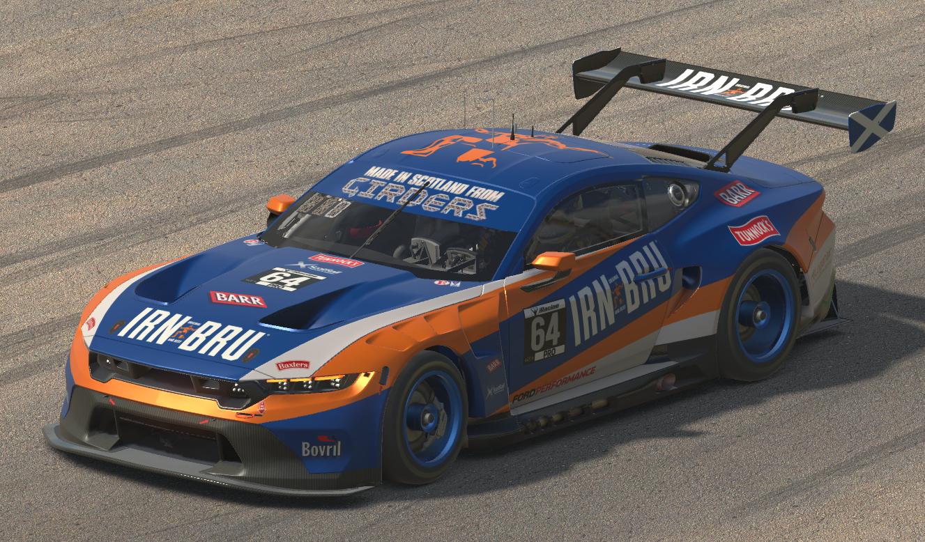 Brus Racing Ford Mustang Irn Bru GT Sprint by Daniel R Dinsdale - Trading Paints