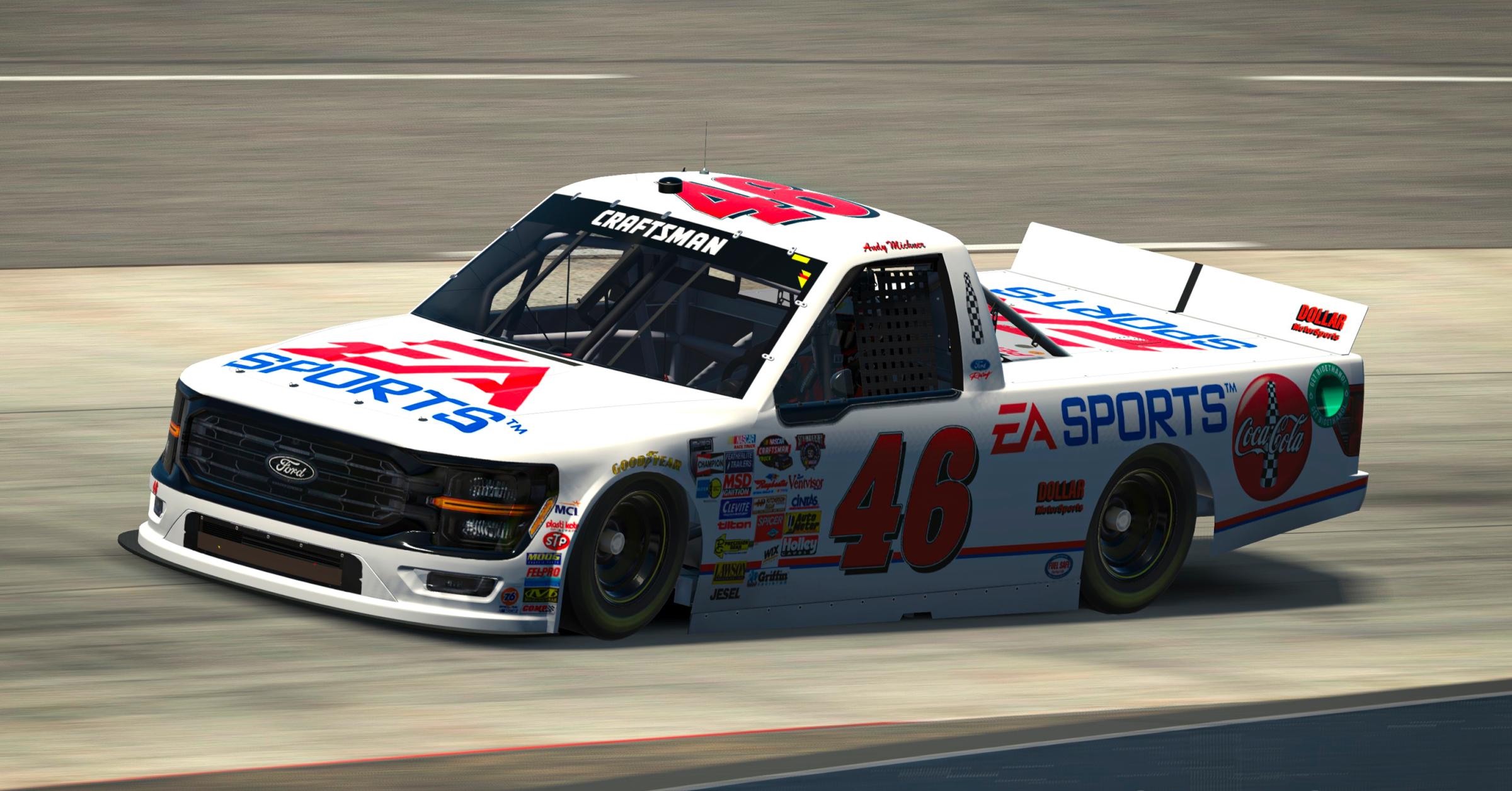 1998 46 Andy Michner EA Sports CocaCola Ford F150 Truck Replica by