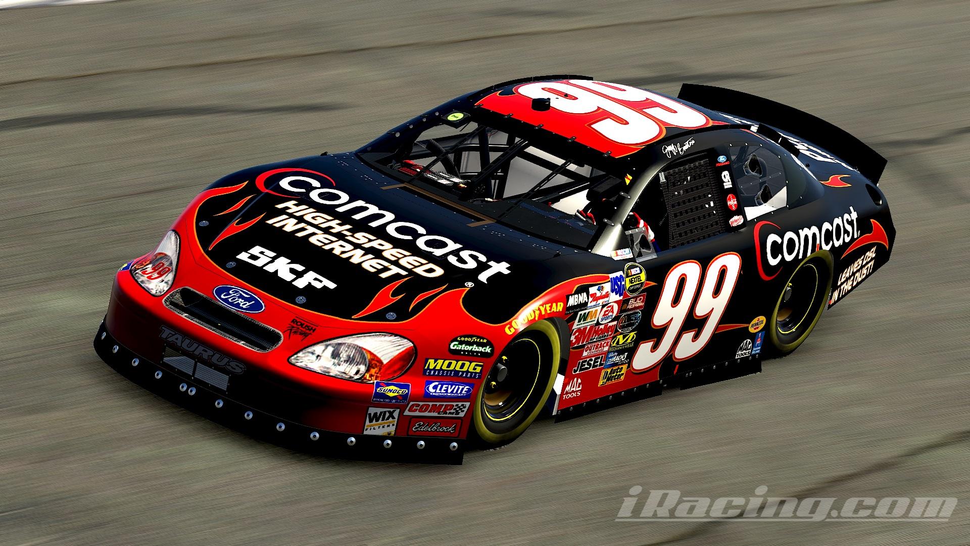 Preview of #99 Jeff Burton 2004 Comcast Ford Taurus Sim Stamped Number by Christian Budd