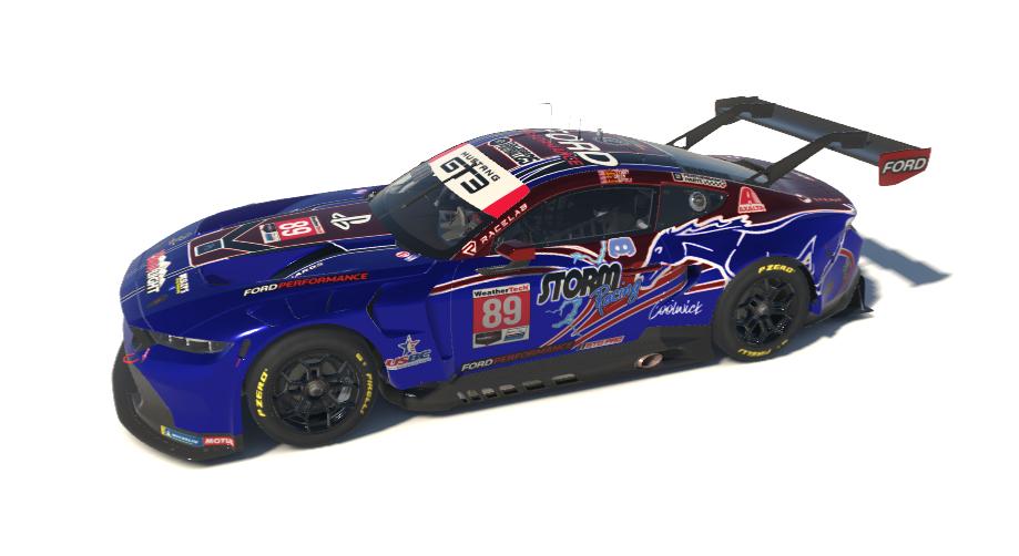 STORM Racing Mustang Blue - No Silver by Wesley Strait - Trading Paints