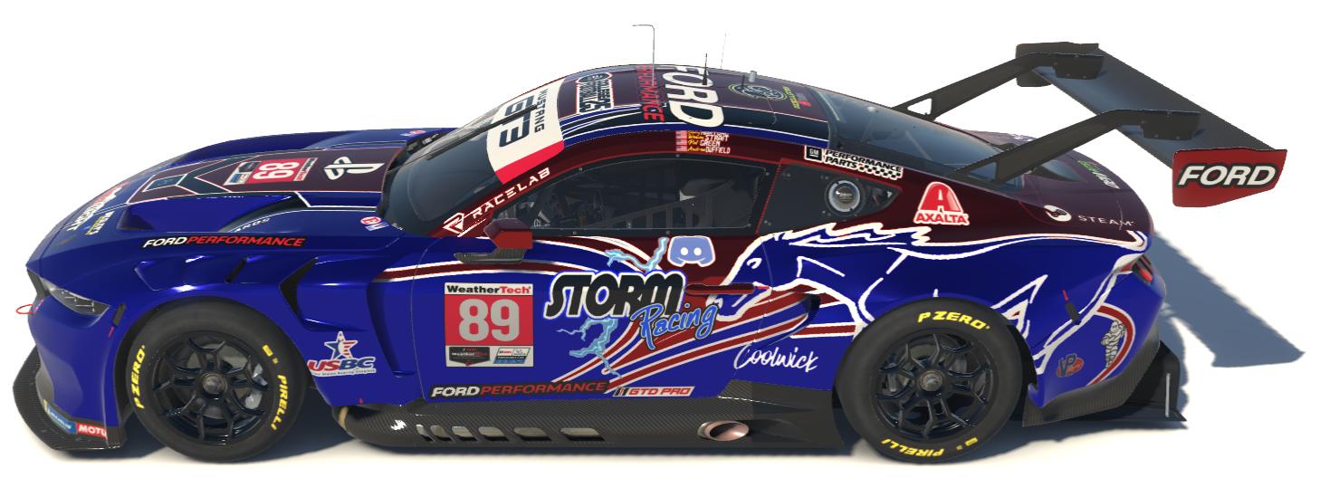 STORM Racing Mustang Blue - No Silver by Wesley Strait - Trading Paints