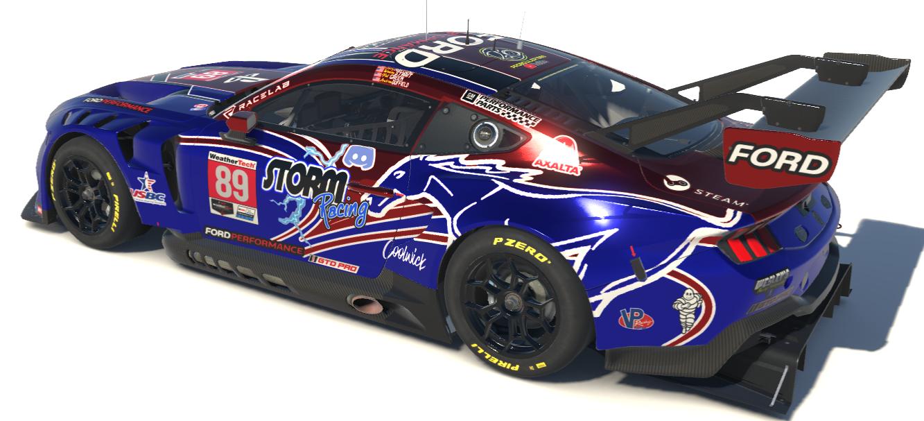 STORM Racing Mustang Blue - No Silver by Wesley Strait - Trading Paints