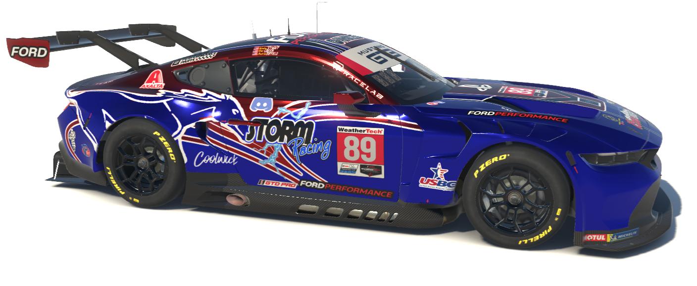 STORM Racing Mustang Blue - No Silver by Wesley Strait - Trading Paints
