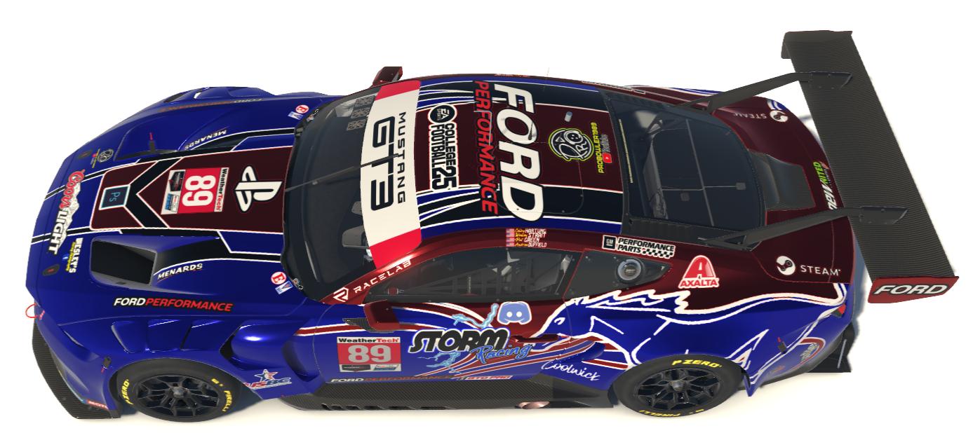 STORM Racing Mustang Blue - No Silver by Wesley Strait - Trading Paints