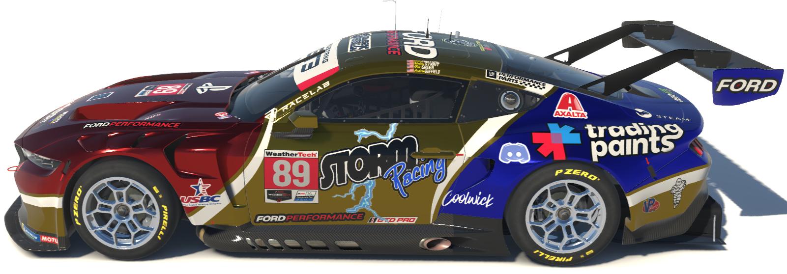 Storm Racing Logo STORM Racing Mustang - Red by Wesley Strait - Trading Paints