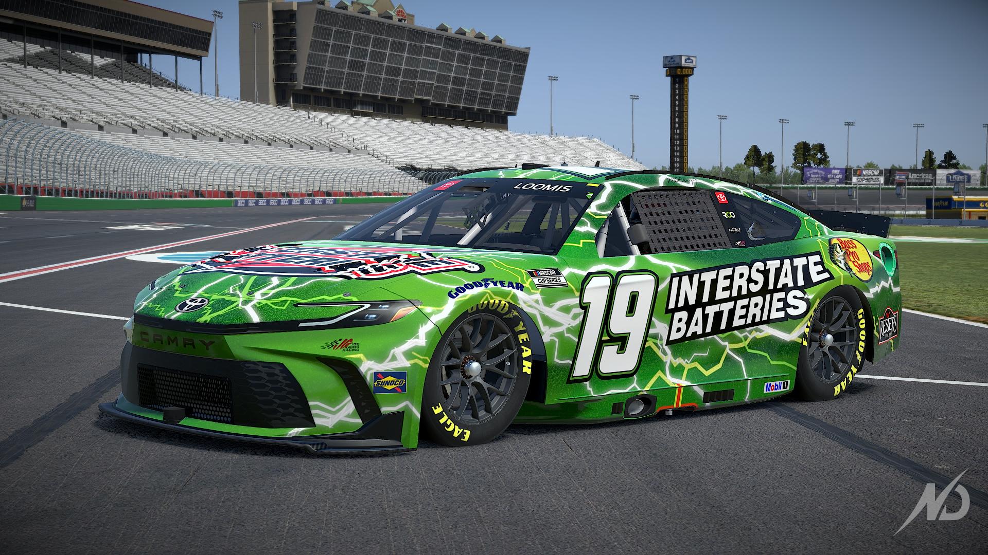 Martin Truex Jr. #19 Interstate Batteries 2024 by Colton Loomis