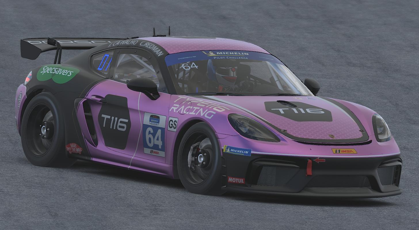 Preview of Type116 Racing - Porsche Cayman 718 GT4 [Pink] by Jason Carvalho