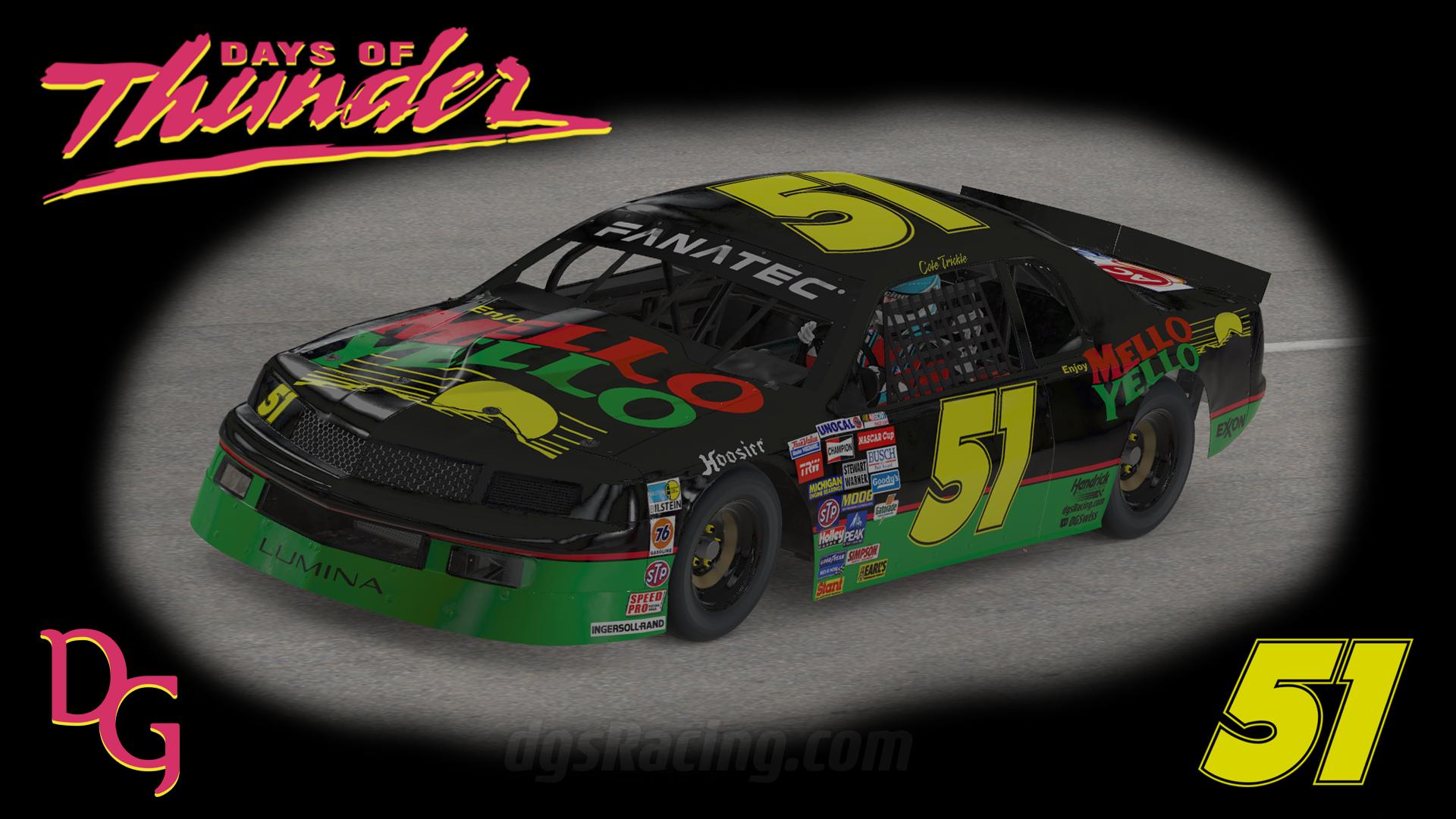 Preview of Days of Thunder Cole Trickle Mello Yello Chevrolet Lumina by DG Swiss