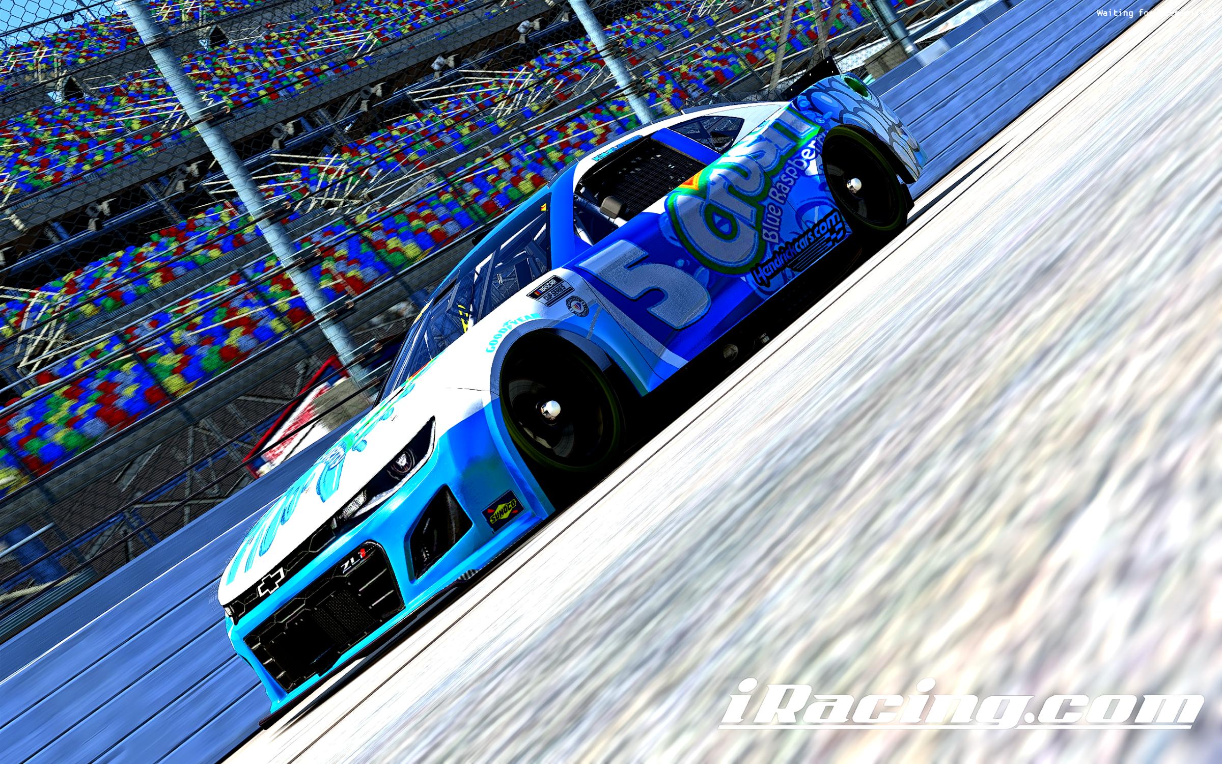 Preview of Fictional Kyle Larson Custom Number Crush Blue/Ras by Jeff Slaughter