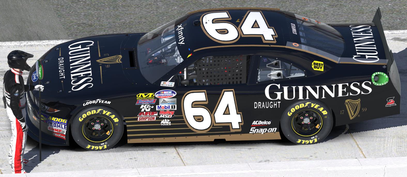 Preview of GUINNESS DRAUGHT Xfinity Mustang by James Stanfield