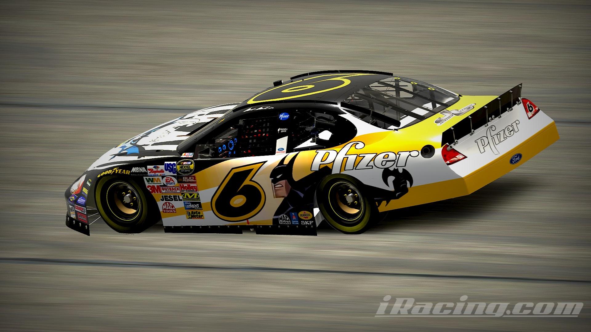 Preview of #6 Mark Martin 2004 Batman Pfizer Ford Taurus Sim Stamped Number by Christian Budd
