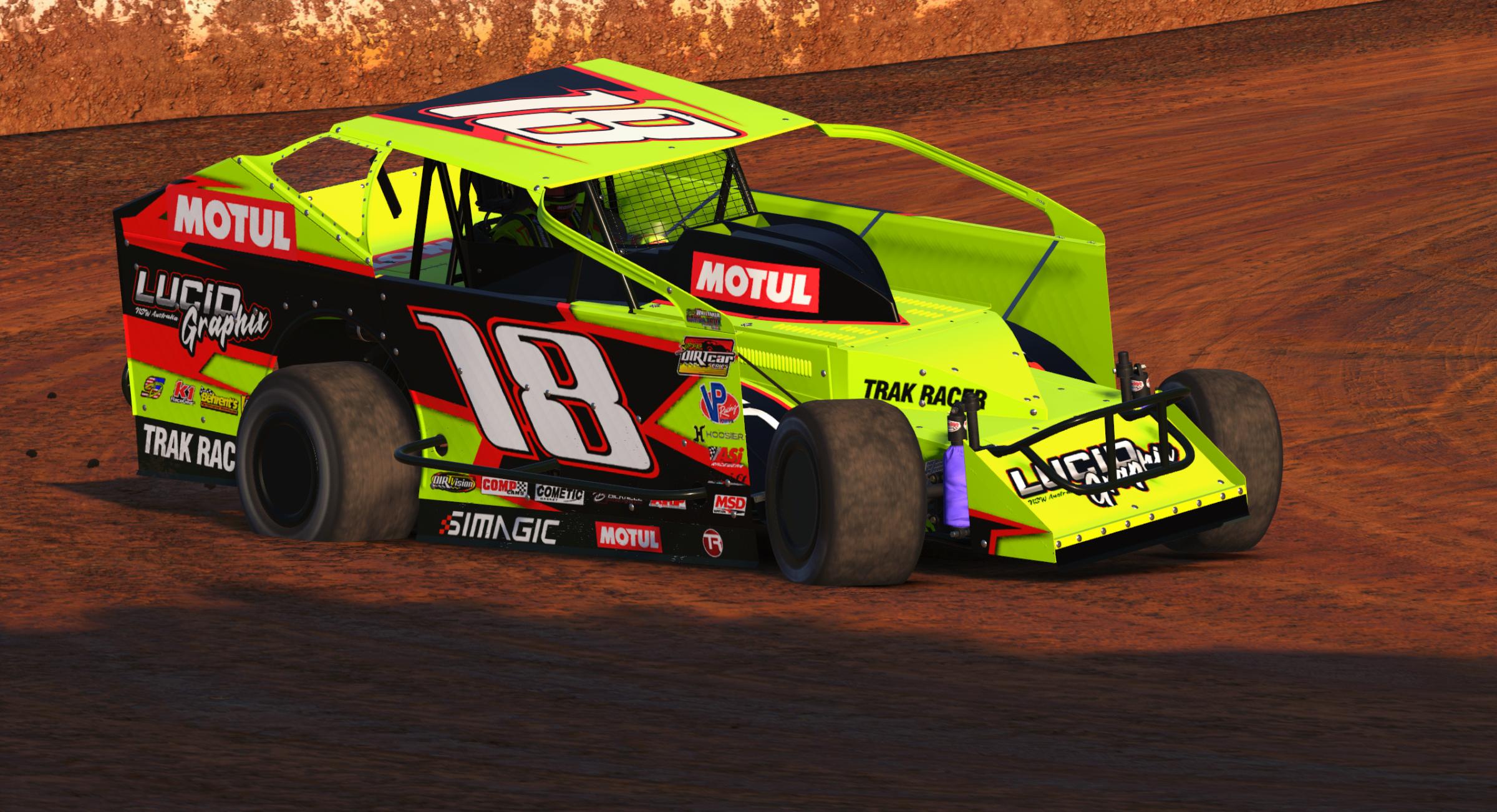 Preview of Lucid Graphix AU Dirt Modifieds Chartreuse by Jacob Freeman