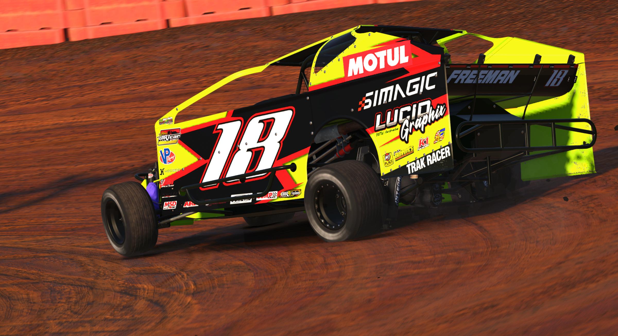 Preview of Lucid Graphix AU Dirt Modifieds Chartreuse by Jacob Freeman