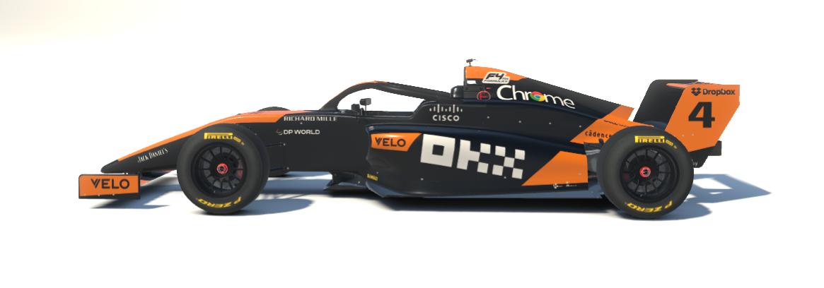 2024 McLaren MCL38 for F4 by Paul R Chaloner - Trading Paints