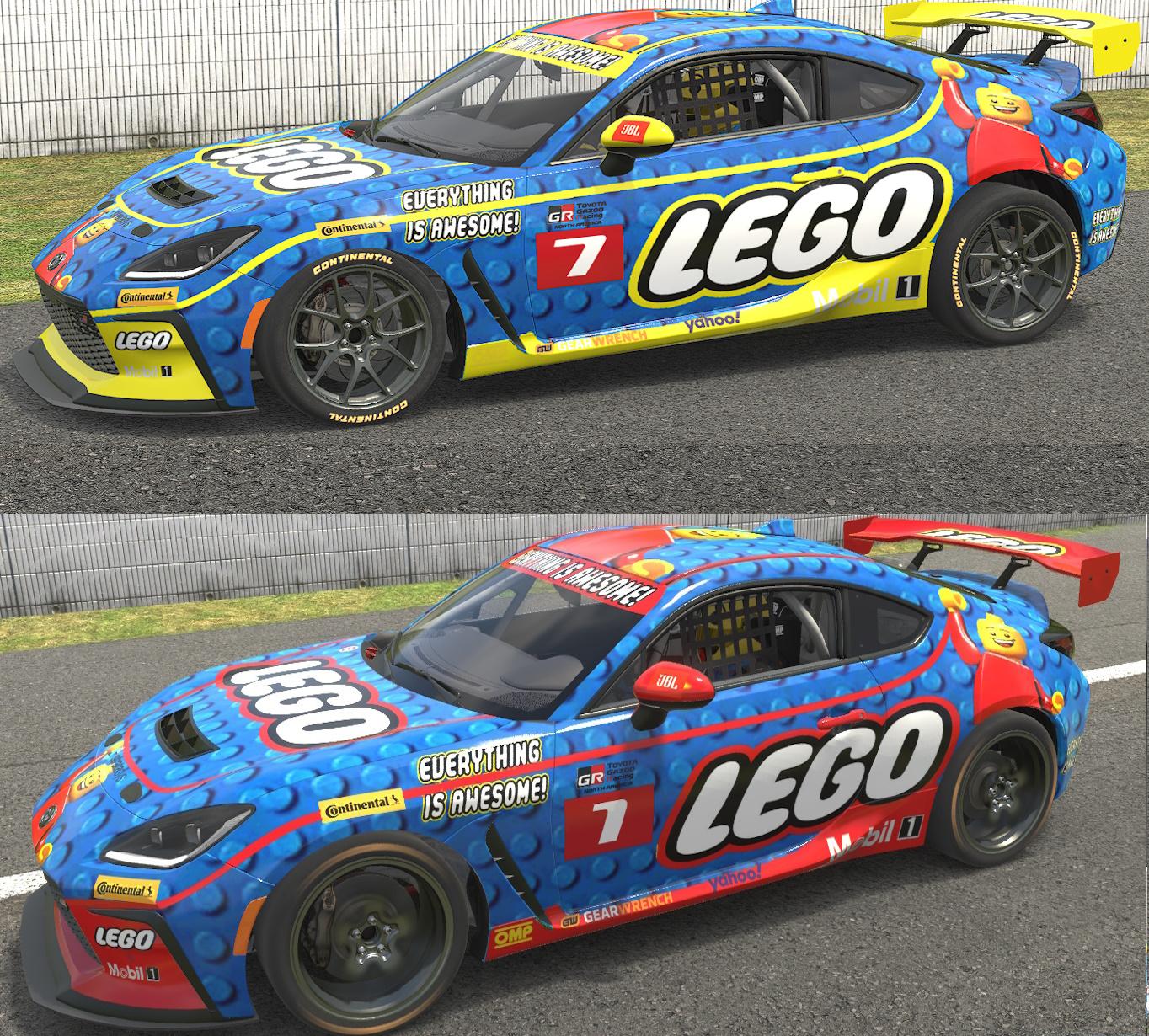 Preview of Toyota GR86 lego   TEAM cars (Yellow)  by Robert Carey