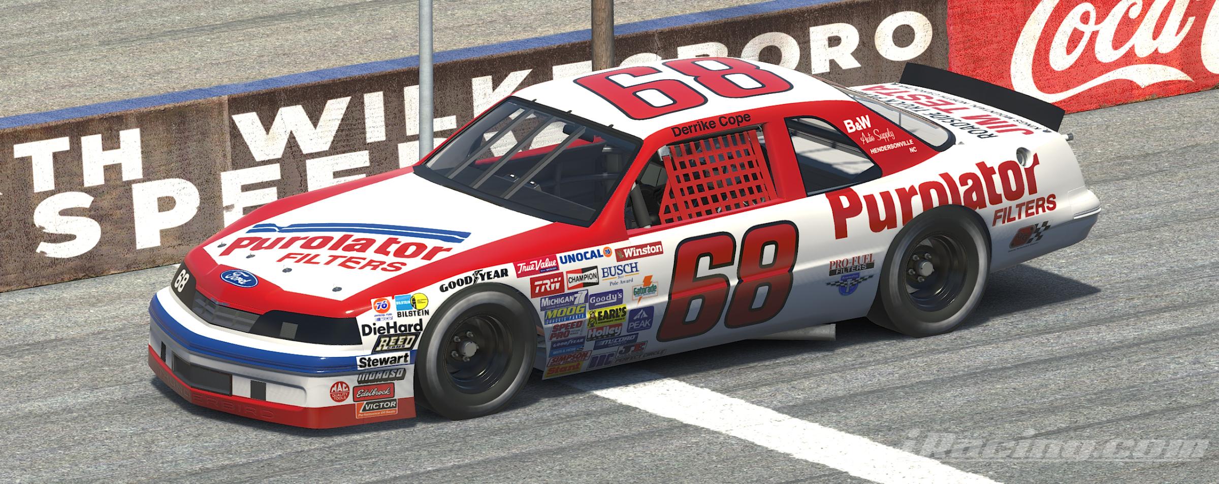 Preview of 1988 #68 Derrike Cope Purolator Ford - Winston Cup by William Goshen