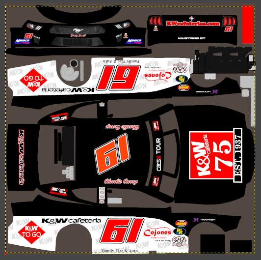Preview of Blaine 2024 Throwback KW Cafeteria Super Late Model by Brant Mickel