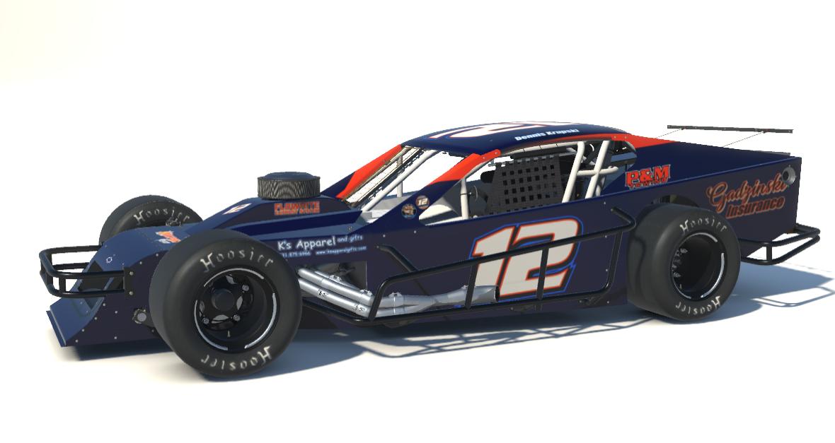 Preview of Dennis Krupski #12 2023 602 Crate Modified Riverhead Raceway by Tim Dayton