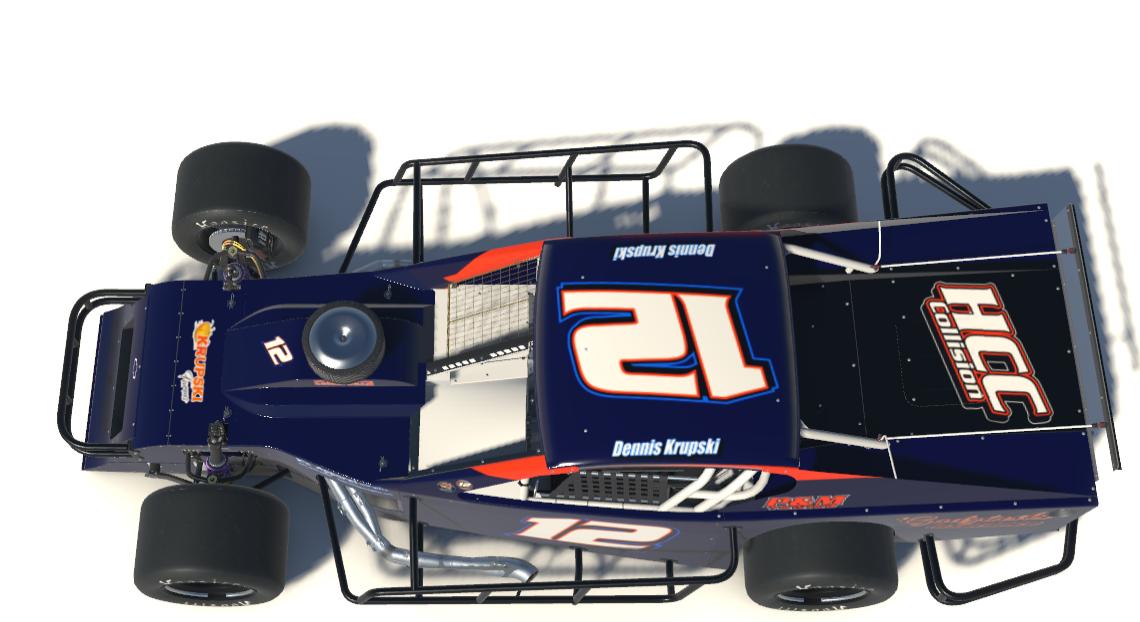 Preview of Dennis Krupski #12 2023 602 Crate Modified Riverhead Raceway by Tim Dayton
