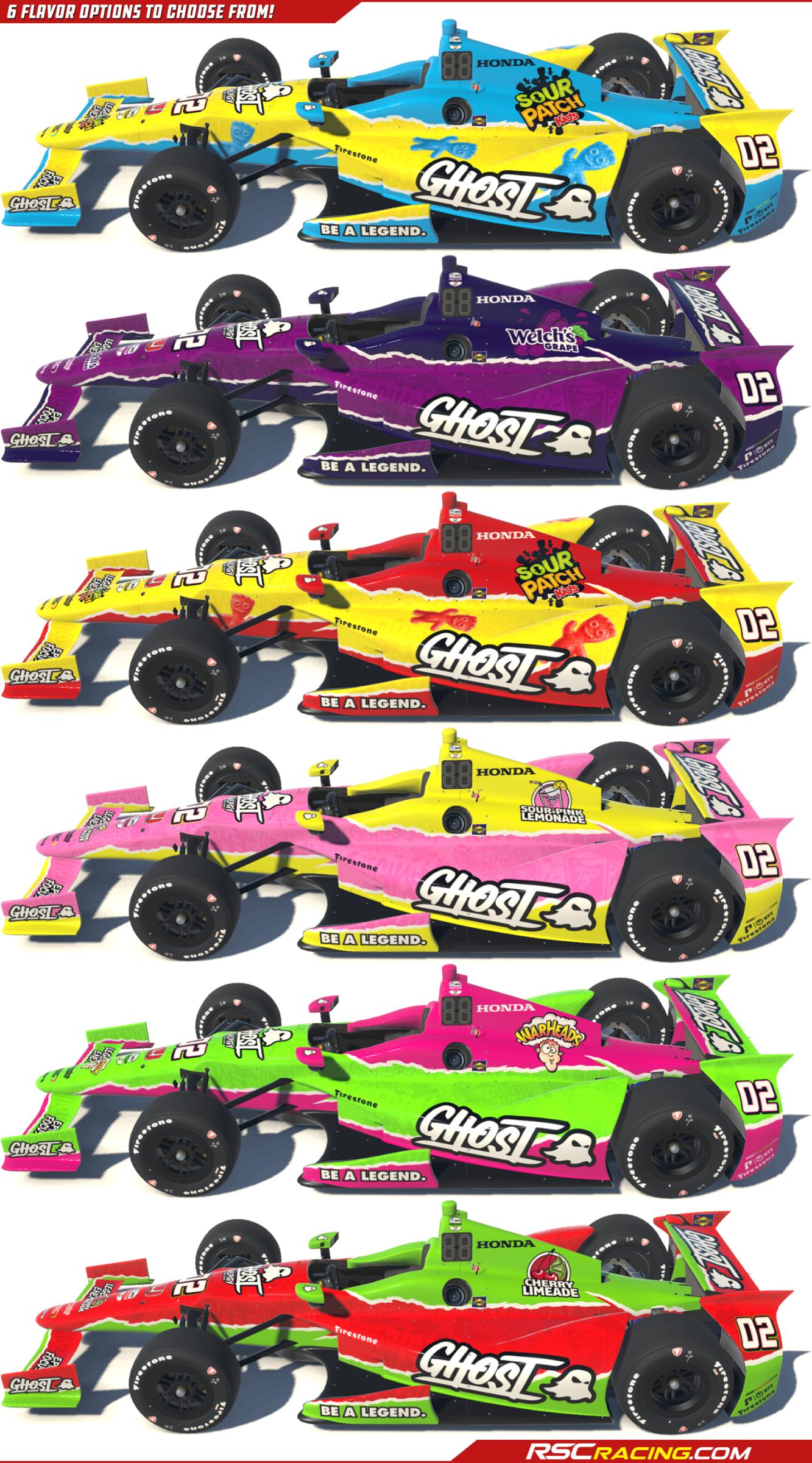 Preview of Ghost Energy Sour Patch Blue Raspberry - Dallara DW12 by Jason K.