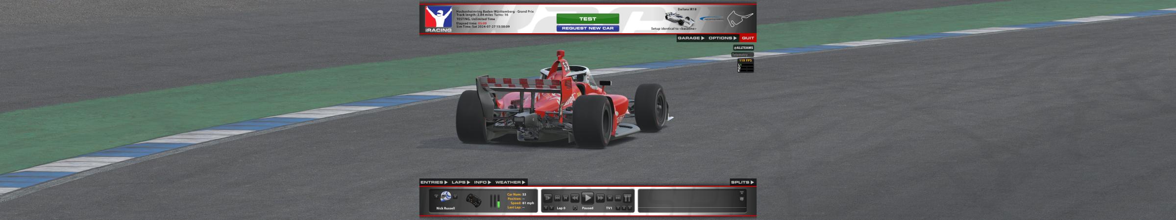 Preview of Pizza Planet IndyCar by Nick Russell