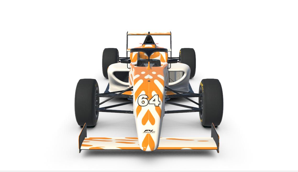 Preview of Formula IR04 Orange n White Patterned Livery by Guy Robertson