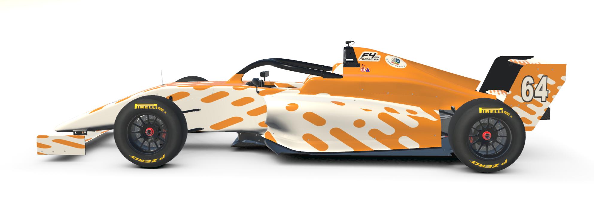 Preview of Formula IR04 Orange n White Patterned Livery by Guy Robertson