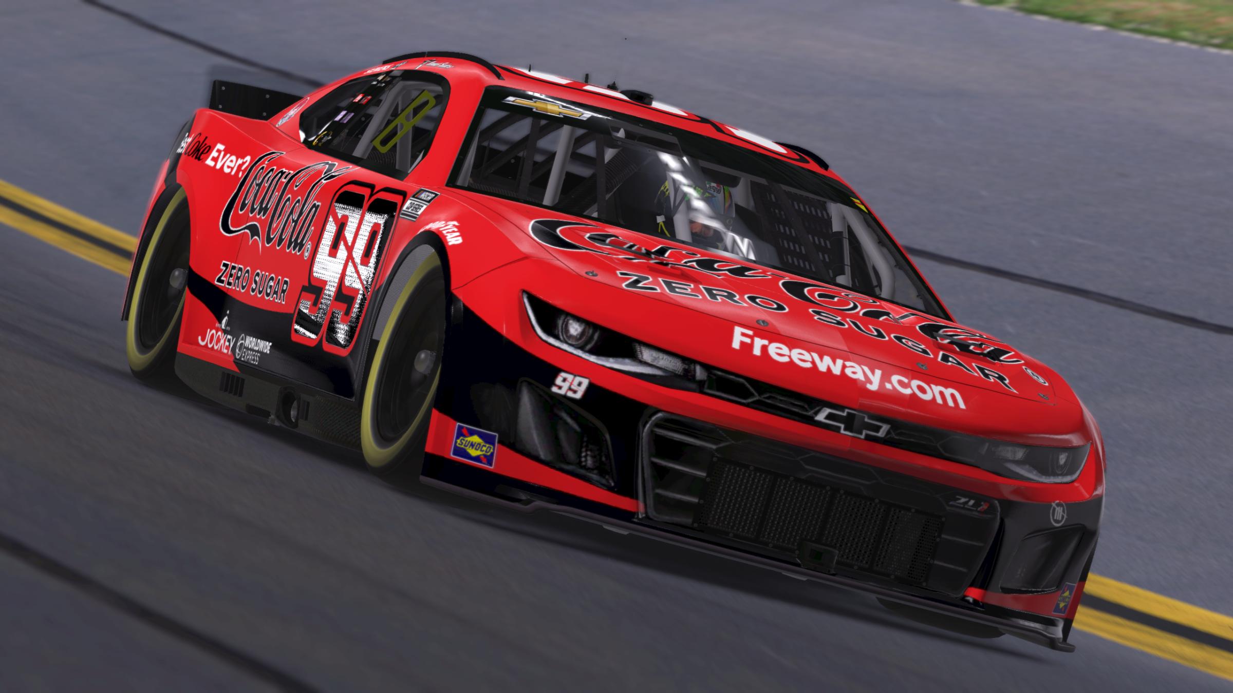 Preview of Daniel Suarez Trackhouse Racing Coca-Cola Zero Sugar by Mick J.