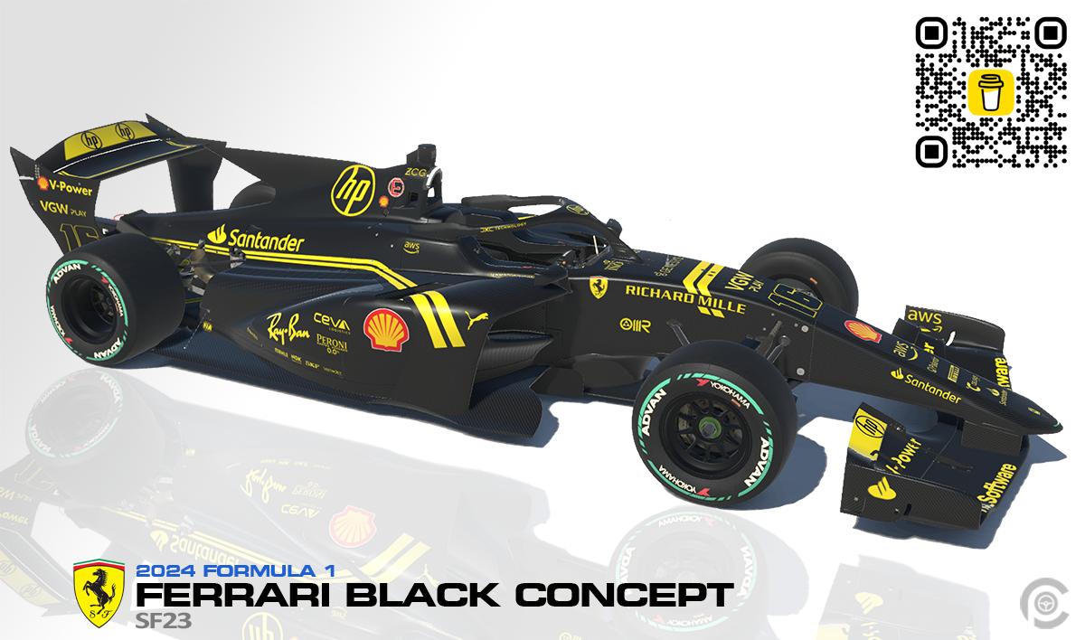 Preview of 2024 Ferrari SF-24 Black Concept by Paul R Chaloner