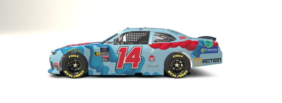 Preview of Daniel Suarez #14 Kaulig 2024 Wendys with # by Lukas Lewis
