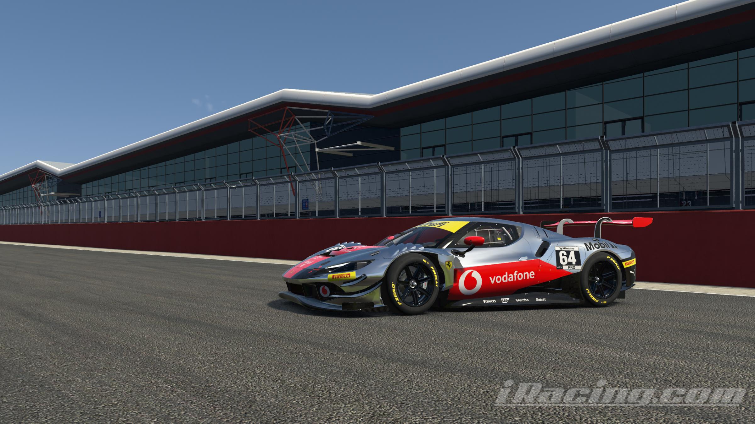Vodafone Ferrari 296 GT3 by David Silva14 - Trading Paints