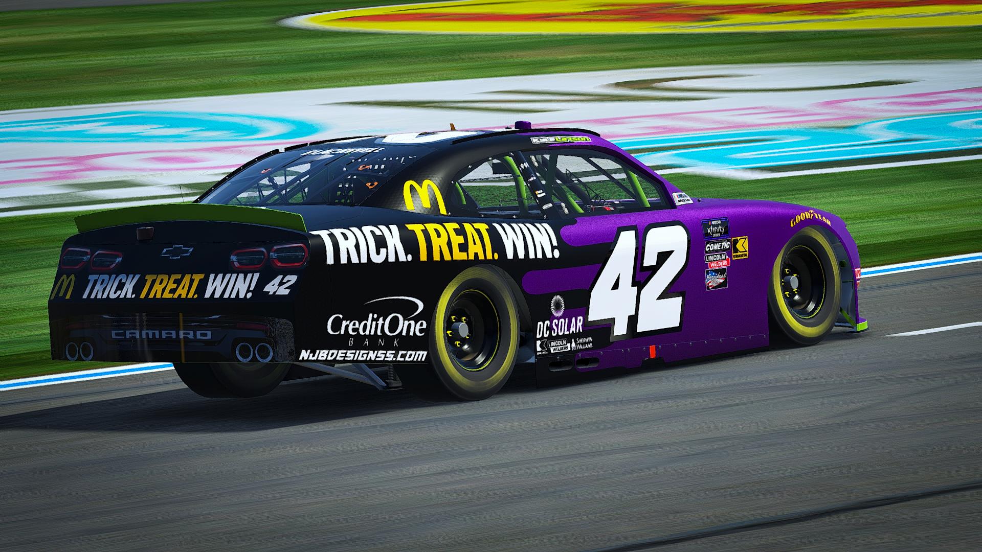 Preview of 2018 Kyle Larson Trick. Treat. Win! Halloween Mcdonalds Camaro Cust Num by Noah B.