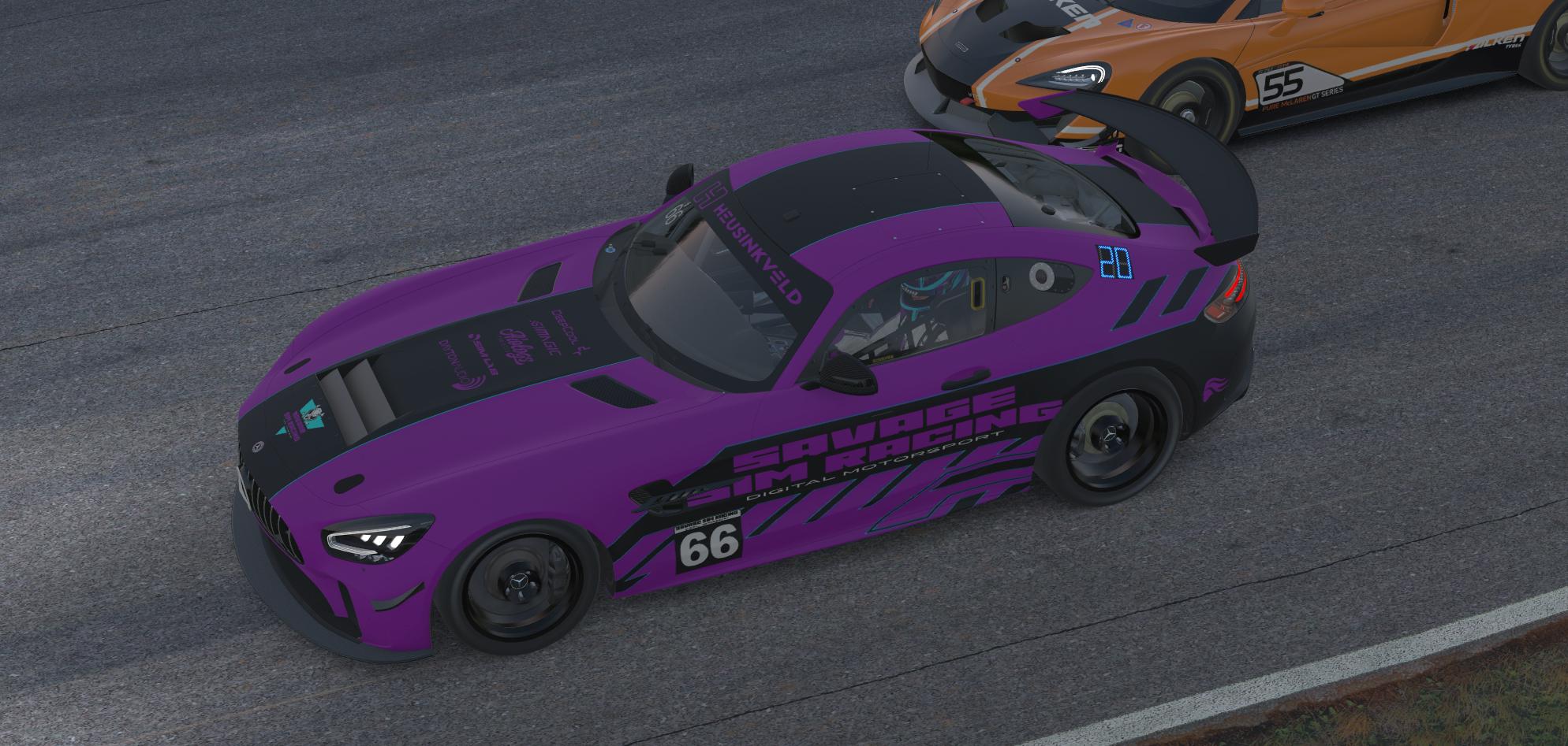 Savage Sim Racing AMG GT4 by Nate H. - Trading Paints