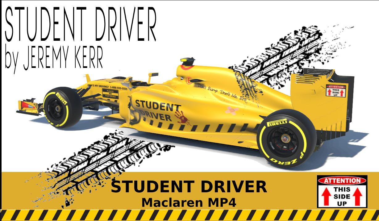 Student Driver McLaren MP4 by Jeremy Kerr Trading Paints