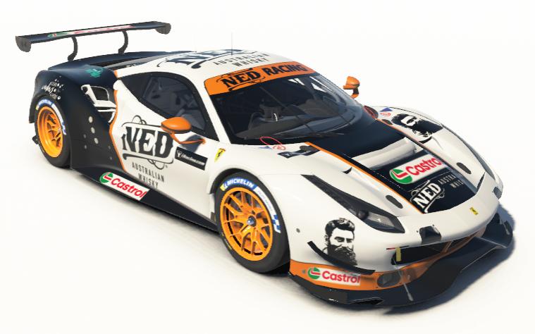 Preview of Ned Whisky Orange Ferrari 488 GT3 Evo 2020 by Gene N.