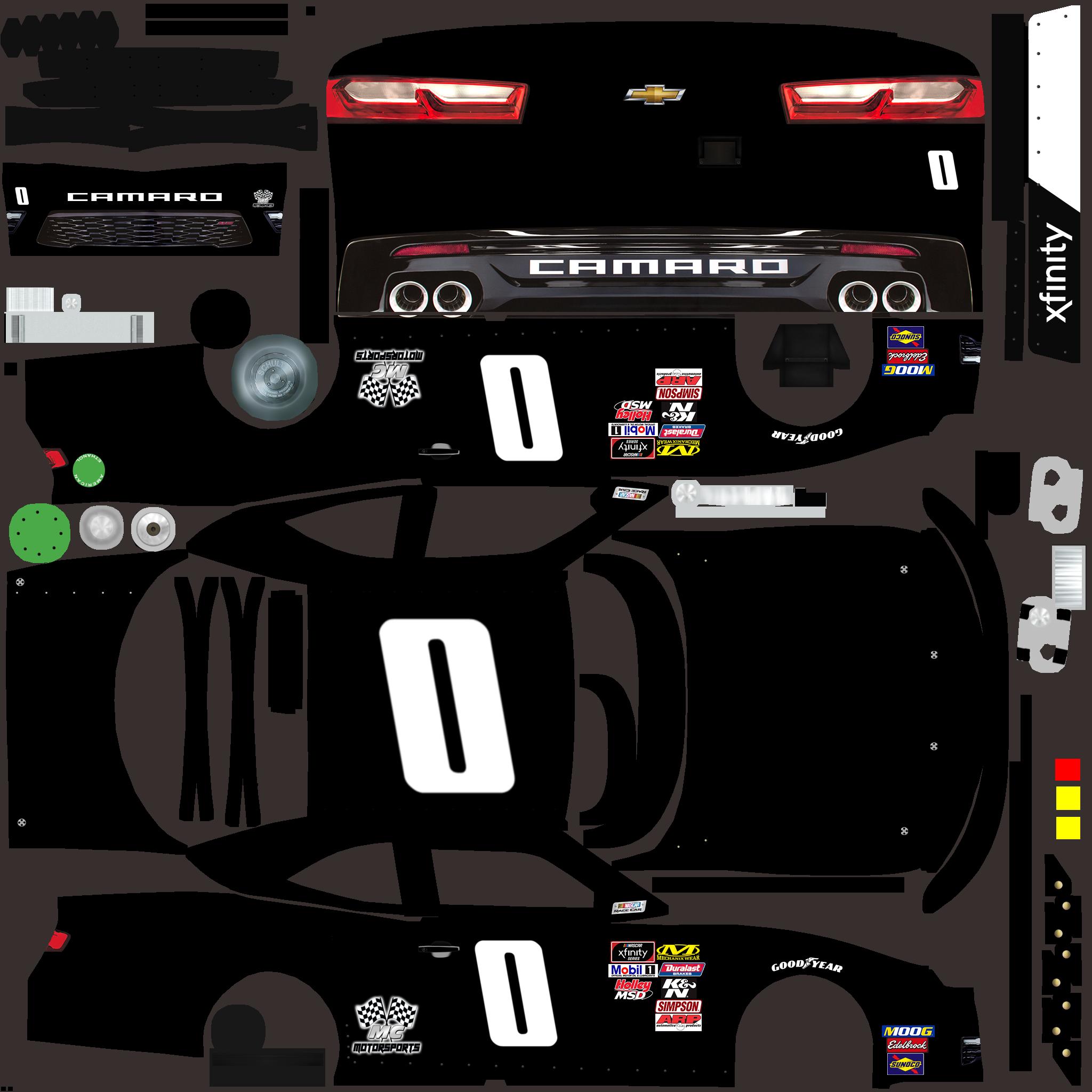 Preview of #0 Plain Black Xfinity 14 by Marty Cmejla