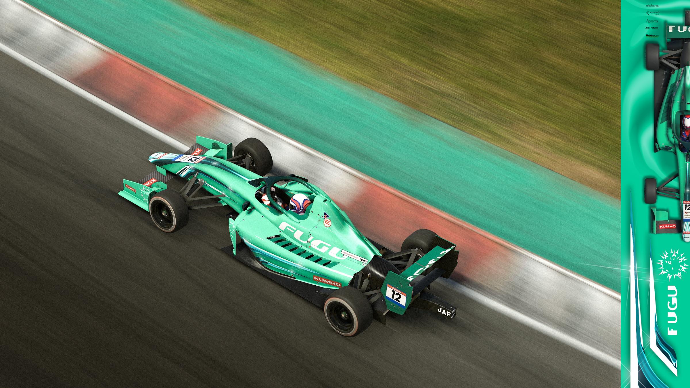 Preview of LOVE from FUGU, Caribbean Green & Aqua Airbrush Style Livery for SFLs by Joshua S.