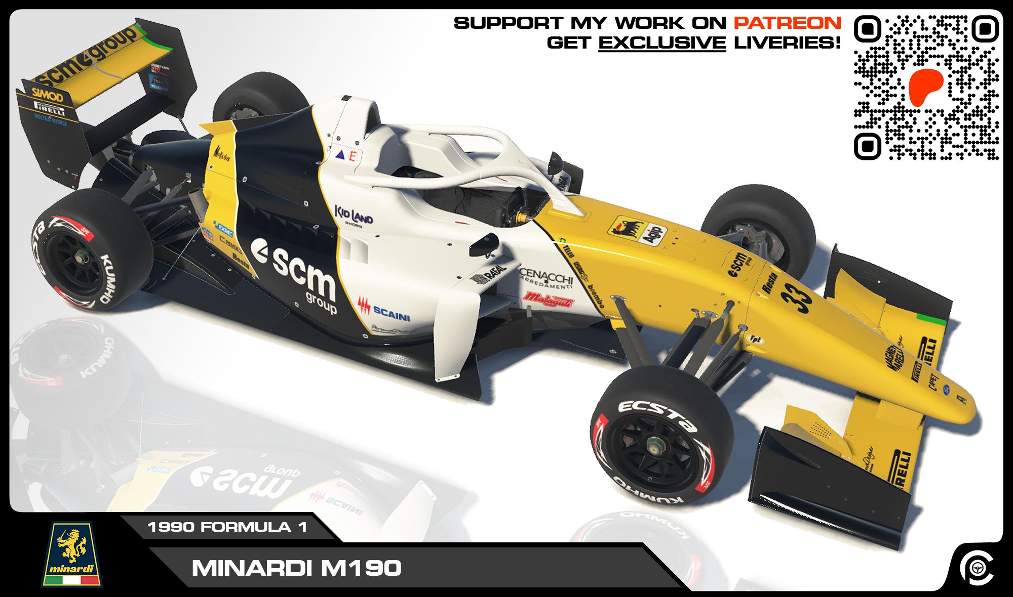 Preview of 1990 Minardi M190 for SFL by Paul R Chaloner