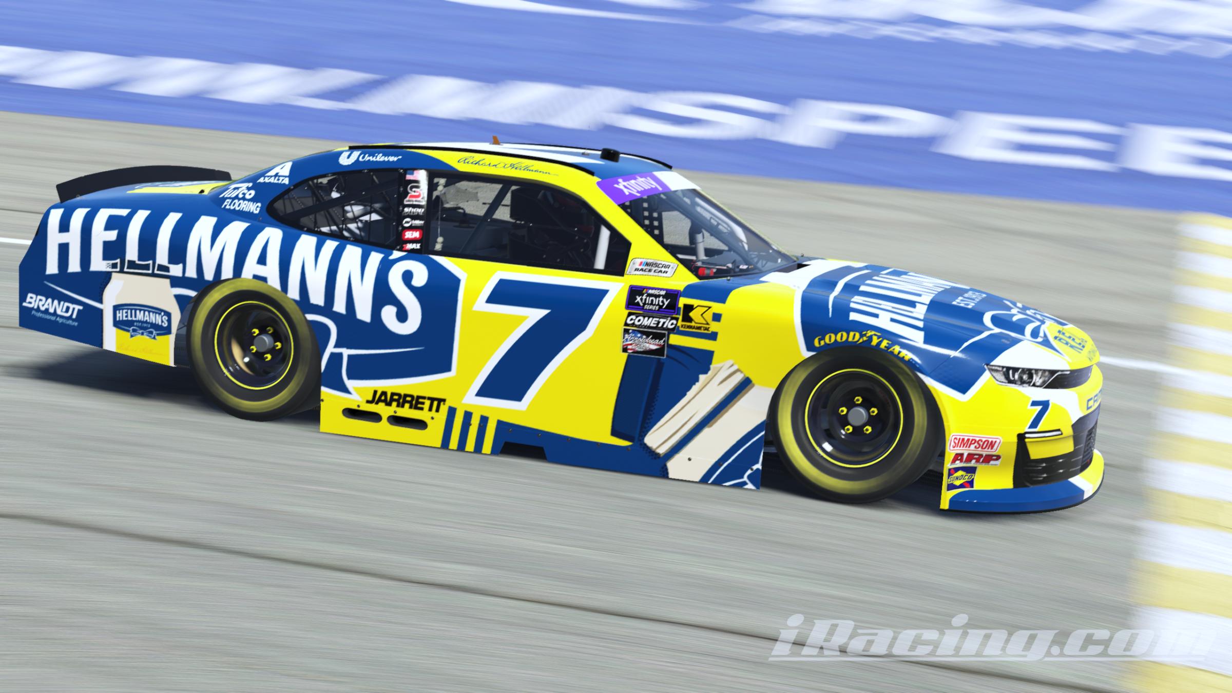 Preview of Justin Allgaier 2024 Hellmanns (Custom #) by Gary P.