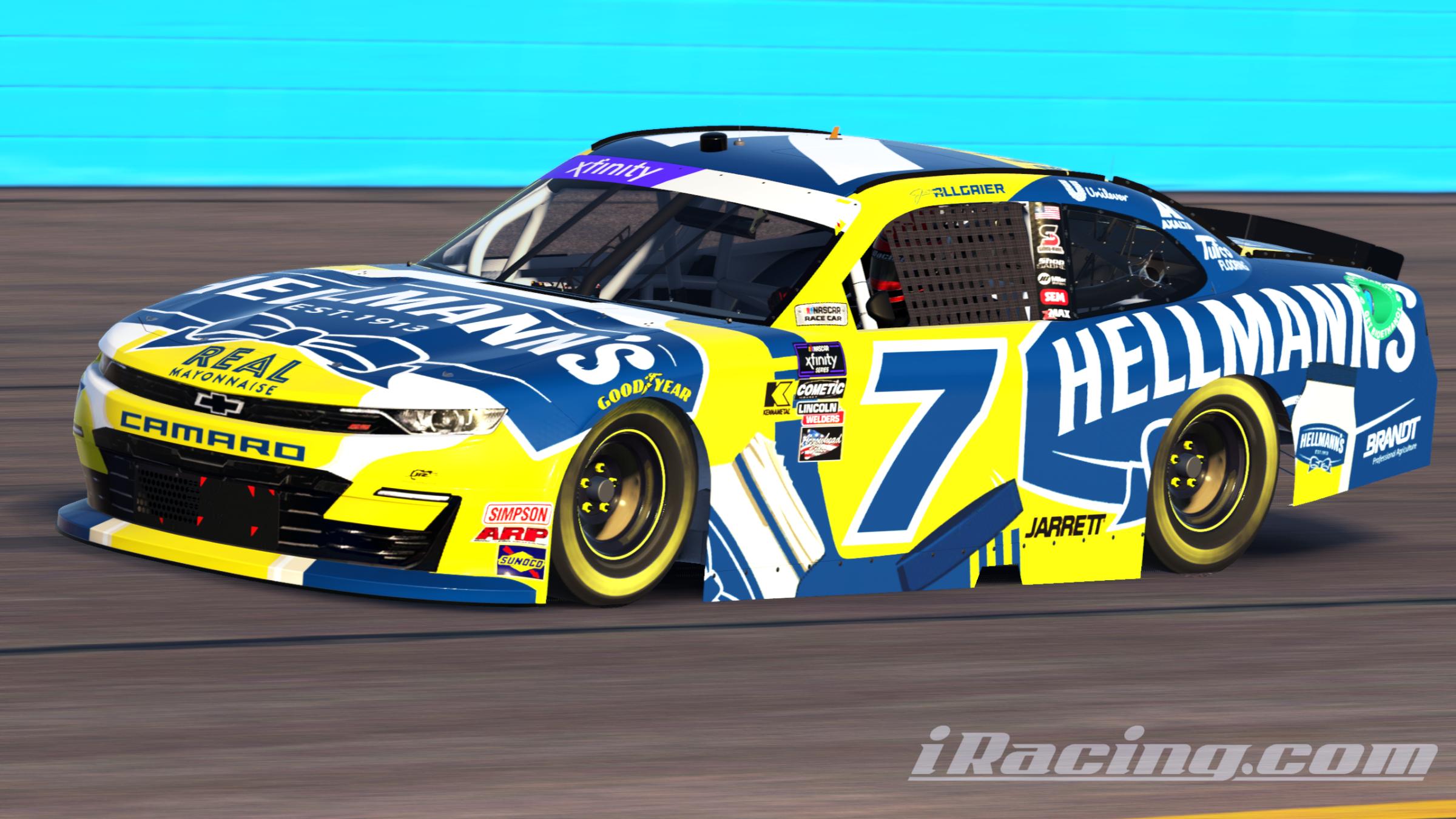 Preview of Justin Allgaier 2024 Hellmanns (Custom #) by Gary P.