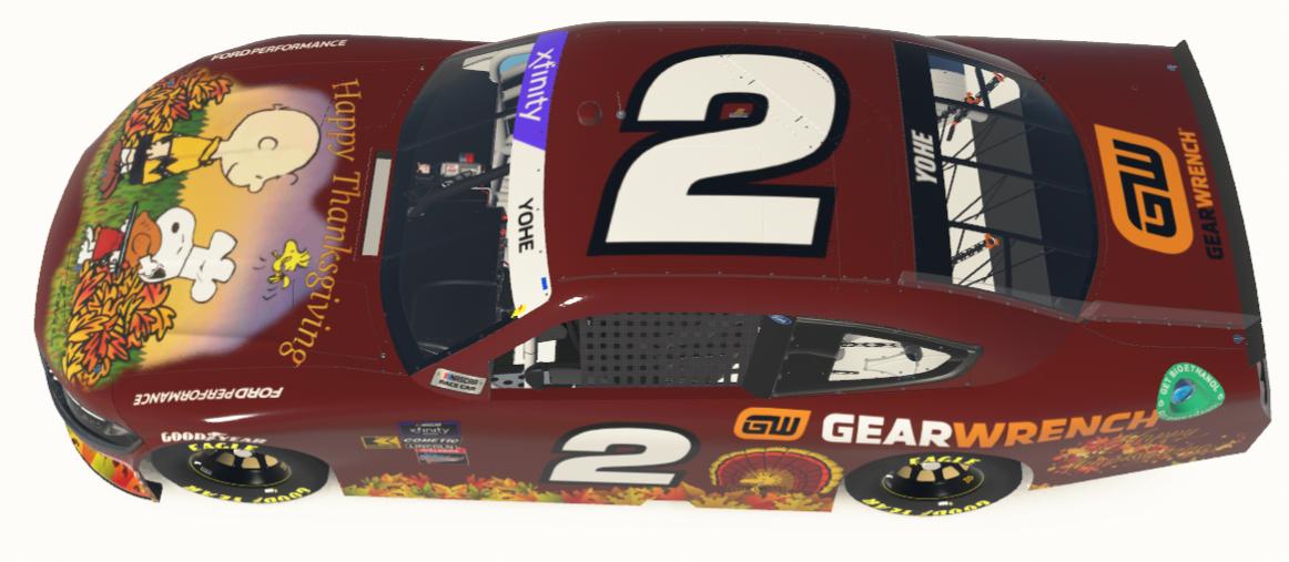 Preview of Thanksgiving Xfinity Ford Mustang  by Tyrone Yohe
