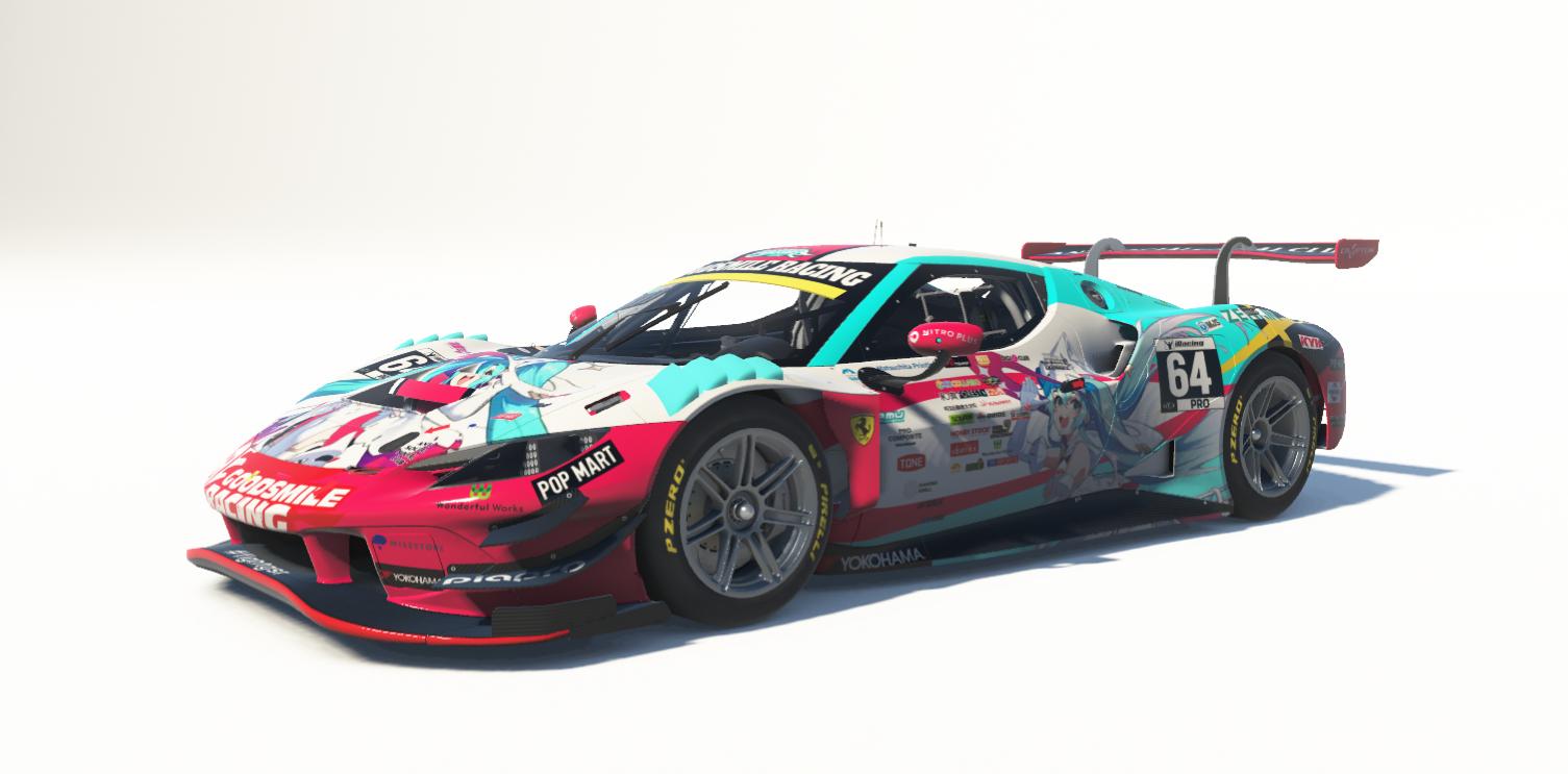 Preview of Ferrari 296 GT3 Goodsmile racing 2024 by Nathan Bertaud