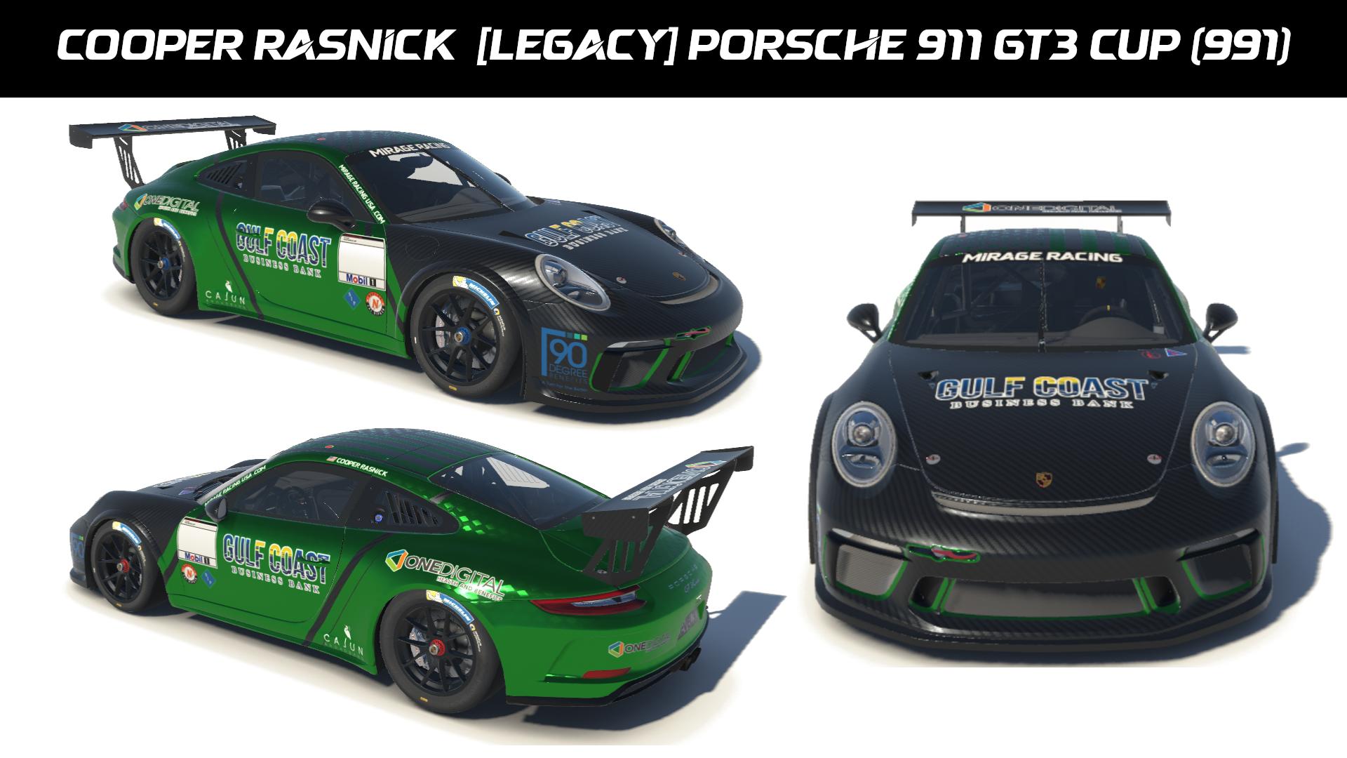 Cooper Rasnick [Legacy] Porsche 911 GT3 Cup (991) by Cooper R ...